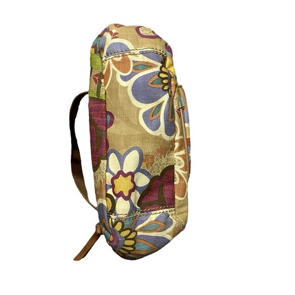 Vintage Fossil Crossbody Shoulder Messenger Canvas Bag Floral Boho Hippie Purse - Picture 4 of 16